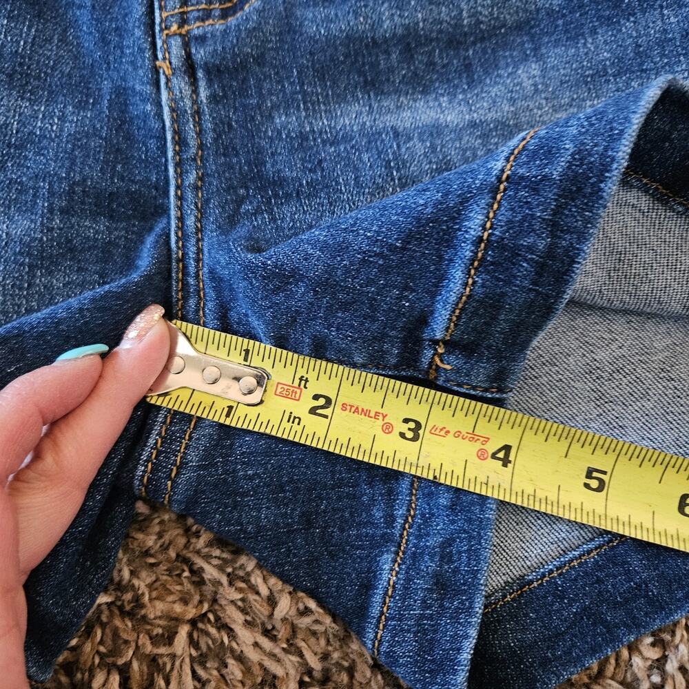 Risen High Waist Double Button Salt + Sand Denim Shorts Small - Picture 7 of 8